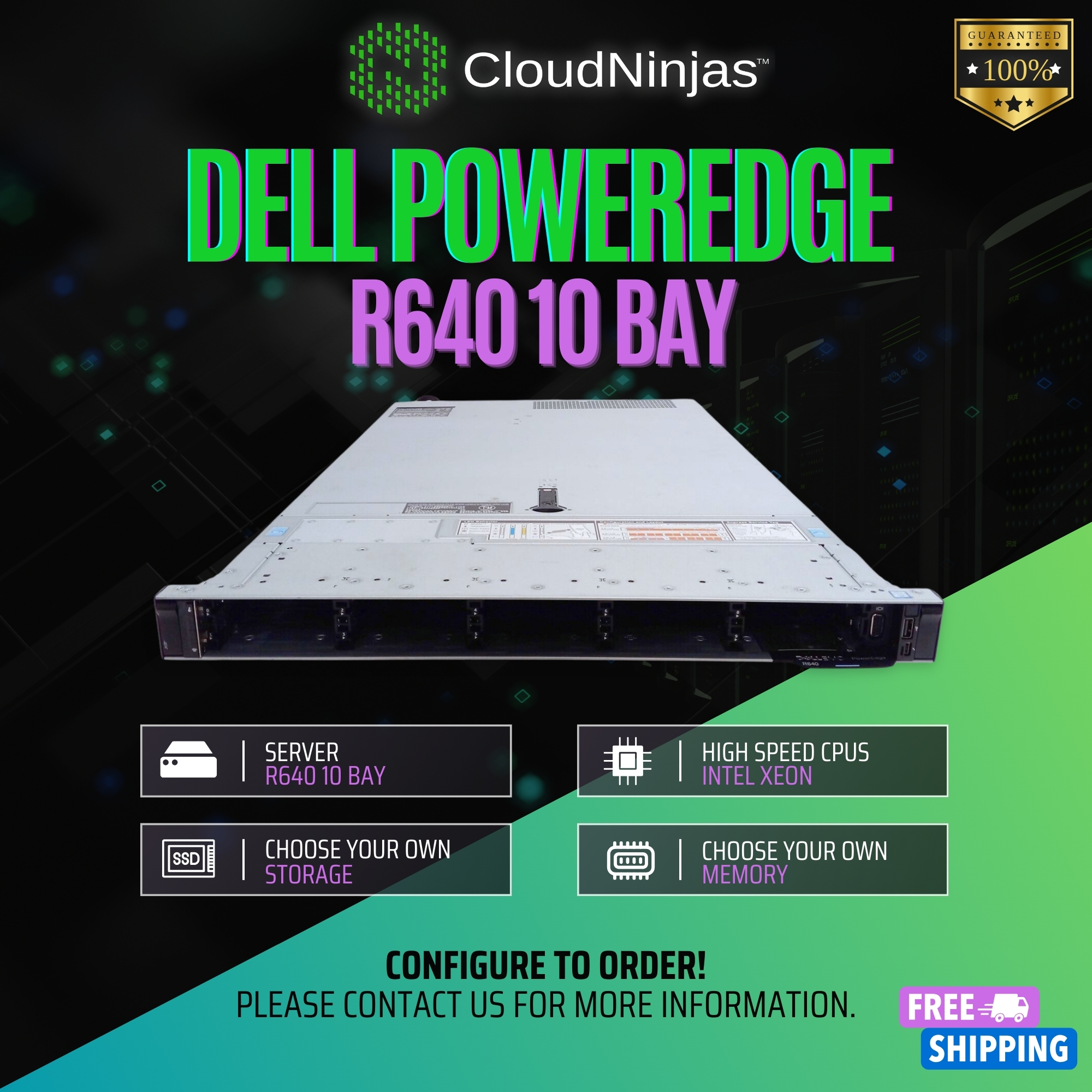 Dell PowerEdge R640 10 Bay 2x Xeon Platinum 8276 RJ45 H730 SSD